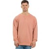 U.S. Apparel Men's & Women's Relaxed Fit Crew Neck Garment Dyed Sweatshirt | Desert Rose - 2 of 4