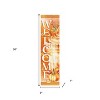 HomeRoots 36" Orange Solid Wood Welcome Leaves Porch Sign - 3 of 4