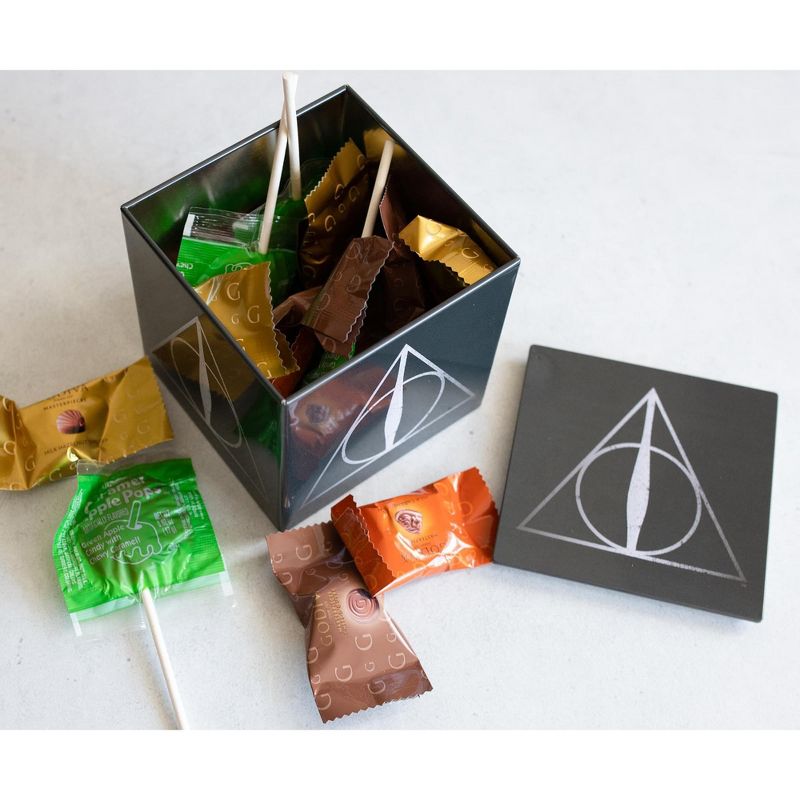 Ukonic Harry Potter Deathly Hallows Tin Storage Box Cube Organizer with Lid | 4 Inches, 5 of 8