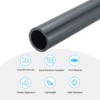 Unique Bargains PVC Water Plumb DIY Crafts High Impact Rigid Round Pipes 8" Length - 3 of 4
