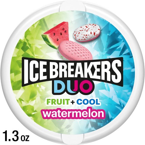 Ice Breakers Duo Watermelon Sugar Free Mint Candies - 1.3oz : Target