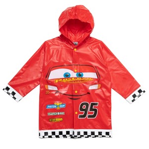 Disney Pixar Cars Mickey Mouse Lightning McQueen Waterproof Rain Jacket Toddler to Little Kid - 1 of 4