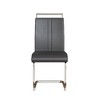 CAVINAS Modern Dining Chairs, Faux Leather High Back Upholstered Side Chair with C-shaped Tube Metal Legs, Guest Office Chair - 4 of 4