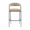 Armen Living 26" Ramona Iron and Faux Leather Counter Height Barstool - 3 of 4