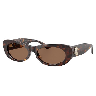Jimmy Choo JC 5038B 500273 Womens Oval Sunglasses Havana 54mm