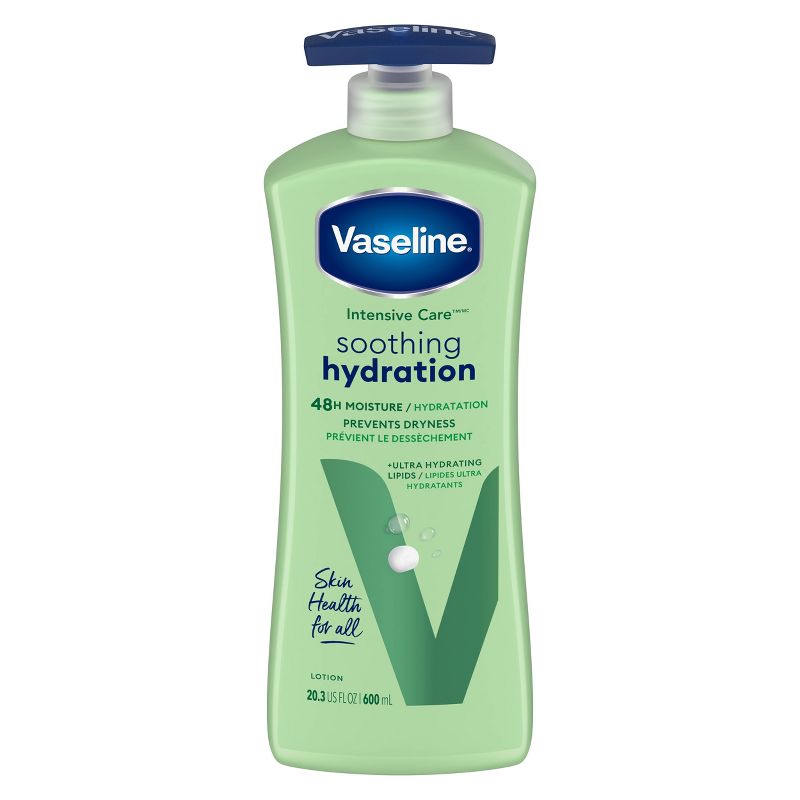 Vaseline Intensive Care Soothing Hydration Moisture Pump Body Lotion Scented - 20.3 fl oz, 3 of 12