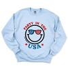 Simply Sage Market S.W.Smiley Party in the USA Smiley Face Sweatshirt - 2 of 4
