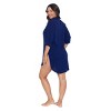 Trimshaper Women's Button Down High-Low Beach Shirt - 3 of 3