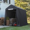 Generic 6x8 ft Outdoor Portable Storage Shelter Shed with 2 Roll up Zipper Doors & Vents Carport - 2 of 4