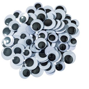 Creativity Street Jumbo Wiggle Eyes, Assorted Sizes, Black, Set of 100 - 1 of 3