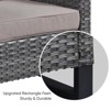 Buenhomino Patio Furniture Set with Thick Cushion, High Back Outdoor Sectional Sofa and Metal Coffee Tables, 7PCS Wicker Conversation Set - 4 of 4