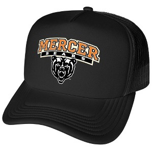 Official Mercer University Primary Logo Foam Snapback Trucker Hat - for Men and Women Black One Size - 1 of 4