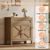 TROPOW 34.3" Modern Farmhouse Buffet Cabinet,2-Door Sideboard with Adjustable Shelf, Slim Console Coffee Bar for Entryway, Living Room & Kitchen - 4 of 4