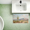 Stupell Industries Cactus & Mountain View Printed Plush Bath Mat And Bath Rug, Design By Nina Blue, 18"X30" - 3 of 4
