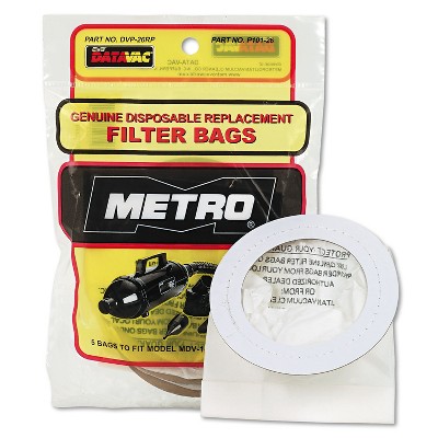 DataVac Replacement Bags for Handheld Steel Vacuum/Blower 5/Pack DVP26RP