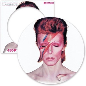 Aquarius Puzzles David Bowie Aladdine Sane 450 Piece Record Disc Jigsaw Puzzle - 1 of 3