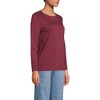 Lands' End Women's Relaxed Supima Cotton Long Sleeve Crew Neck T-Shirt - 4 of 4