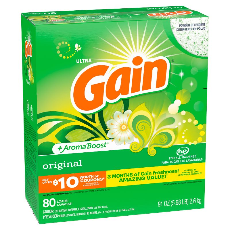Gain Original HE Compatible Powder Laundry Detergent, 3 of 14