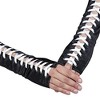 Skeleteen Girls Fingerless Lace-up Gloves - Black and White - 3 of 3