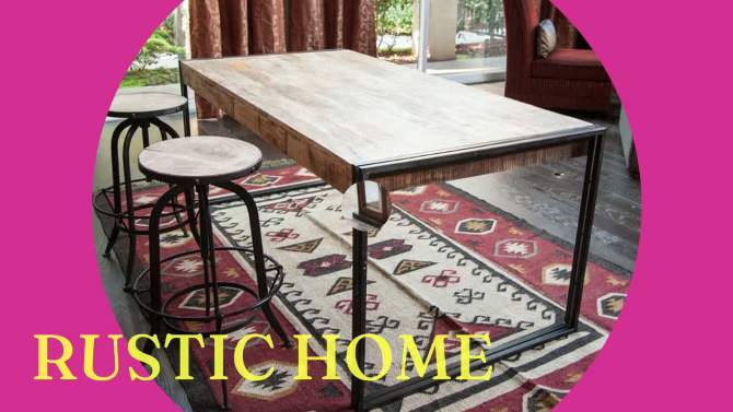 Reclaimed Wood and Iron - Dining Table - Timbergirl, 2 of 7, play video