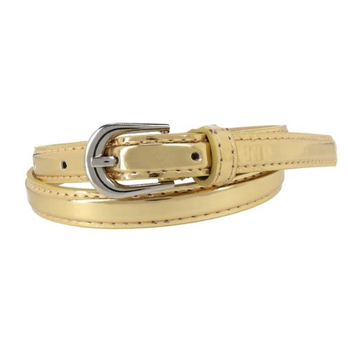 Gold Buckle Dress Belt