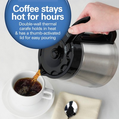 Hamilton Beach 10-Cup Stainless Steel Programmable Thermal Coffee Maker