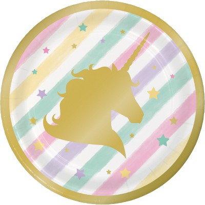 Sparkle Unicorn 7" Dessert Plates - 8ct