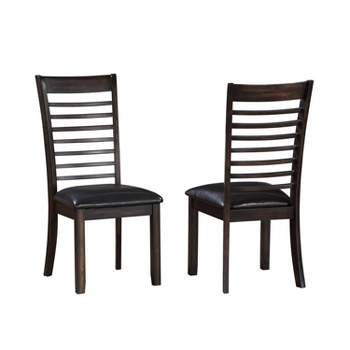 Set of 2 Ally Dining Side Chairs Espresso Finish - Steve Silver Co.