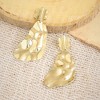 SOHI Women's Dented Drop Earrings - 2 of 3