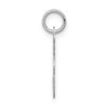 Black Bow Jewelry 14k White Gold, Sophia Collection, Small Script Initial F Pendant - 2 of 4