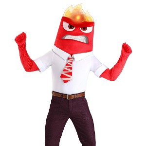 HalloweenCostumes.com Disney & Pixar's Inside Out Anger Costume for Adults | Angry Red Emotion Movie Character Outfit - 1 of 4