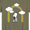 Boys' - Peanuts - Snoopy Looking Up Rainbow Short Sleeve Graphic T-Shirt - 2 of 4