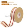Unique Bargains Cotton Fabric Striped Grosgrain Craft Embellishments Ribbon 10 Yard - 2 of 4