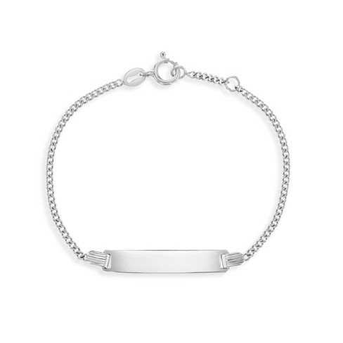 Sterling Silver Engraved Chain-Link Bracelet | HEIDIJHALE Thin Bracelet