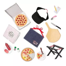 Our Generation Play Food Pizza Set for 18" Dolls - Yummy Pizzeria