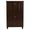 Winda Modern and Contemporary 4-Door Wooden Entryway Shoes Storage Cabinet: Organizer for 18 Pairs - Baxton Studio - 2 of 4