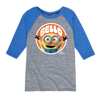 Boys' - Despicable Me Minions - Hello Bello Minion Raglan Graphic T-Shirt
