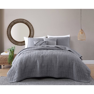 Kori Enzyme Washed Quilt Set - Geneva Home Fashion