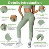 NPolar Women's High Waist Workout Leggings with 25In Inseam No Front Seam - 4 of 4