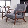 Hrinhom 28.7" W Modern Armchair, Living Room Accent Chairs With Lumbar Pillow - 2 of 4