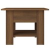 vidaXL Coffee Table Brown Oak 21.7"x21.7"x16.5" Engineered Wood - 3 of 4