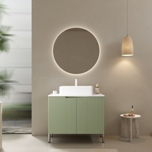NicBex Bathroom Vanity with Sink ,Bathroom Sink Vanity with with Sink Hole Cover and Drain,30 inch Bathroom Sink Cabinet for Bathroom,Black/Green - 1 of 4