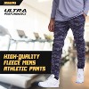 Ultra Performance Mens 3 Pack Fleece Active Tech Joggers | Active Bottoms with Zipper Pockets 3pk - 3 of 4