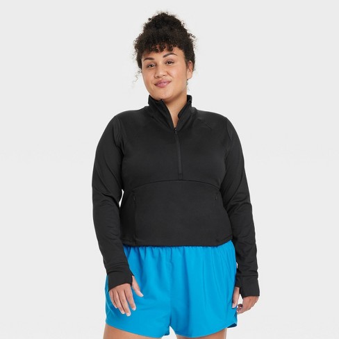 Tops, Lululemon Stand Out Sherpa Black 12 Zip Womens Size 1