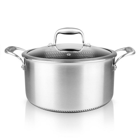 NutriChef 12-quart stainless steel stockpot - 18/8 food grade heavy duty large  stock pot for