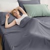 3-4 Pcs Cooling Sheet Set Bamboo Rayon Blend, Breathable & Silky, Deep Pockets for Hot Sleepers - 3 of 4