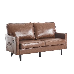 TiramisuBest Loveseat Sofa, Modular Sectional Sofa with Storage, Sideboard Buffet Style Design for Living Room - 1 of 4