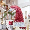 NicBex 6ft Prelit Artificial Christmas Tree with 1250 Branch Tips, 300 Lights and Bent Top for Indoor, Red - 3 of 4