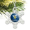 University of Rochester Primary Logo Metal Snowflake Christmas Tree Holiday Ornament - 2 of 3
