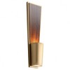 Oxygen Lighting Favero 2 - Light Sconce in  Antique Brass/Walnut - 2 of 2